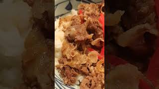 GYUDON yummy japanesefood food shortvideo shortvideo video videoshort delicious highlights [upl. by Nahtanha]