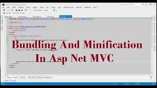 How To Implement Bundling And Minification In Asp Net MVC [upl. by Anson]