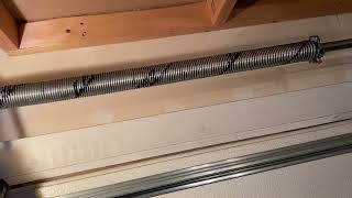 Garage Door Spring Ideal EzSet Replacement Menards 7x9 Door 192 [upl. by Wescott]