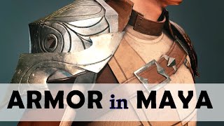 How to Model an Armor in Maya [upl. by Jayson]