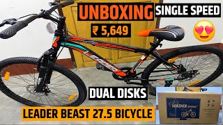 My New MTBLeader Beast 275T Unboxing and Review  Best Cycle under 5000 [upl. by Lettie]