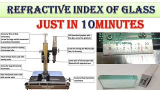 PHYSICS CLASS XIIEXPIREMENT 11 Refractive Index Of Glass [upl. by Ellehcir]