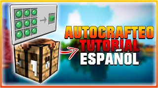 AUTOCRAFTEO  Tutorial Minecraft 1204  114  Almacen con Autocrafteo CARPET MOD [upl. by Pincas]