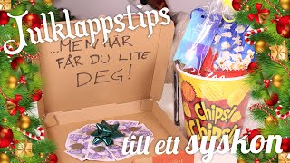 DIY Julklappstips till ett syskon  biolåda amp pengapizza [upl. by Nyret]