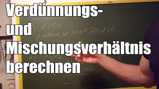 Verdünnungs und Mischungsverhältnis berechnen  Autopflege  Mischungsverhältnis leicht ausrechnen [upl. by Bortz]