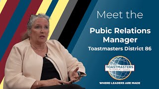 Meet the Toastmasters District 86 Public Relations Manager Exclusive interview with Cheryl Rankin [upl. by Ernst]