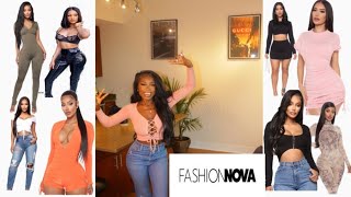 HUGE FASHION NOVA SUMMER TRYON HAUL [upl. by Gnaw795]