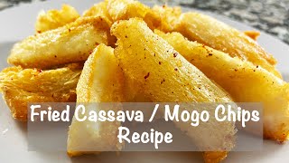 Fried Cassava Recipe  Fried Mogo  Fried Yucca  Easy StepbyStep Guide to Best Recipes  Vegan [upl. by Acinat163]