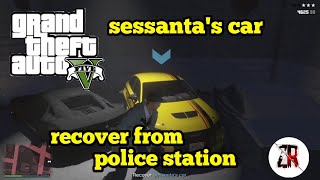 recover sessantas car from police station  gta 5 online  auto shop setup  ZR07 gamings [upl. by Neyu]