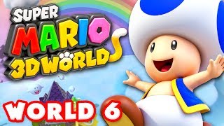 Super Mario 3D World  World 6 100 Nintendo Wii U Gameplay Walkthrough [upl. by Yrennalf906]