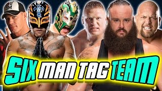 Rey Mysterio amp John Cena amp Kalisto VS Brock Lesnar amp Braun Strowman amp Big Show  WWE 2K17 [upl. by Papagena831]