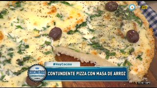 Pizza de arroz especial y de espinaca [upl. by Chrisy]