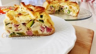 Quiche di zucchine e ricotta  ricetta di Creativa in cucina [upl. by Oly293]