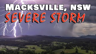 Macksville NSW Lightning amp Hail Storm  4 November 2024 [upl. by Adnal]