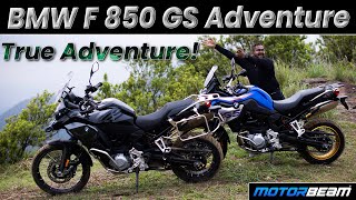 BMW F 850 GS Adventure  A Bit More Adventure  MotorBeam [upl. by Milak961]