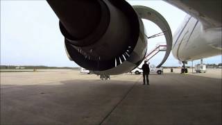 Opening Cowl and Thrust Reverser on Boeing 777 Engine GE9090B [upl. by Moureaux]