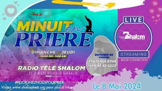 Minuit En Prière  Jeudi 9 Mai 2024  RADIO TELE SHALOM LIVE GODCONNECTION [upl. by Cogan]