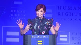 Carrie Preston Receives the HRC Ally For Equality Award [upl. by Alleyne]