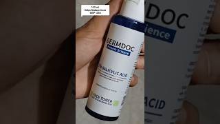 DermDoc 2 Salicylic Acid Face Toner For Oily Acne Prone Skin 100 ml  Helps Reduce Acne [upl. by Inness]