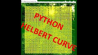 Hilbert Curve With python [upl. by Yrol]