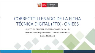 Correcto Llenado de la Ficha Técnica Digital FTD ONIEES [upl. by Aida]