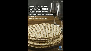 Toras Chaim  Insights into the Haggadah with Rabbi Birnbaum [upl. by Christalle]