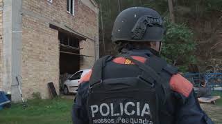 Los Mossos d’Esquadra desmantelan cinco invernáculos con 5000 plantas de marihuana en Benifallet [upl. by Lehcim]