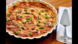 Quiche Lorraine Recipe  Daniellas Home Cooking [upl. by Idorb]