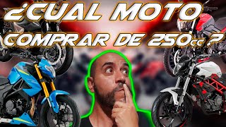 Cual MOTO COMPRAR de 250cc Fullgass [upl. by Ahsikram]