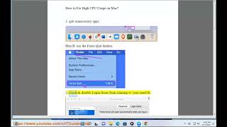Fix High CPU Usage on MacmacOS [upl. by Coombs]