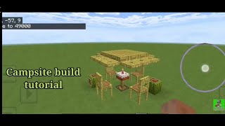 making a campsite in Minecraft [upl. by Nalahs]