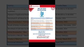 IBPS SO Notification out 2024shortsvideo education ibps ibpspo ibpsclerkbank ibpsrrb viral [upl. by Krilov]