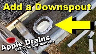 How To Add a Downspout To Your Gutter [upl. by Neibaf]