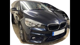 BMW F45 series 2 218d Active Tourer diesel 2016 oil and oil filter replacement [upl. by Renfred]