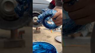 Truck Wheel Bearing Grease Installation and Tips truck grease skills mechanic shorts [upl. by Ware]