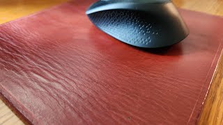 How to Make a Simple Leather Mouse Pad [upl. by Hainahpez149]