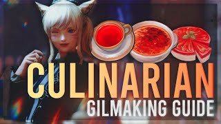 How To Make Gil with ONLY Culinarian Lists included Low Level Friendly  FFXIV Gilmaking Guides [upl. by Llenor300]