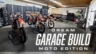 Dream Moto Garage Build  DIY [upl. by Assitruc659]