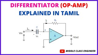 Differentiator  Op Amp  Explained in Tamil  Middle Class Engineer [upl. by Drape217]