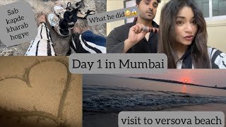 Visit to Versova beach Day 1 in mumbai [upl. by Apthorp]