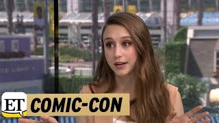 ComicCon 2018 The Nun Taissa Farmiga Shares What Scares Her The Most [upl. by Elleirbag]