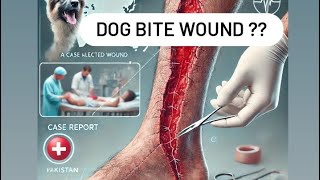 Dog bite wound  Case Report  Pakistan [upl. by Arolf685]