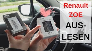 Renault ZOE OBD 2 App CanZE mit iOS am R110  R135  Phase 2 [upl. by Netsirk831]