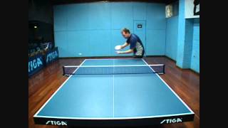 How to Win at Table Tennis  the Forehand Pendulum Serve [upl. by Haimorej]