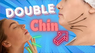 Get Rid of a Double Chin Top Exercises for a Defined Jawline At Home [upl. by Merola]