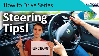 Tips for turning left and right when driving  steering tips at junctions [upl. by Annoif461]