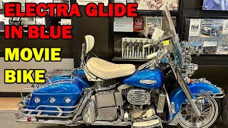 The Electra Glide In Blue Movie Bike At Buddy Stubbs Harley Davidson [upl. by Donohue]