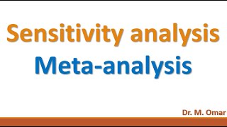 sensitivity meta analysis [upl. by Yand998]