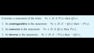 Converse Inverse Contrapositive Sufficient Necessary Only If Conditions [upl. by Schulz]