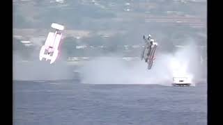 Famous Double Unlimited Hydroplane Flip [upl. by Scheck]